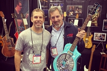 Hanging out with Bill Asher fom Asher Guitars.