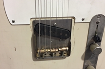 Tele-style bridge plate with our compensated saddles